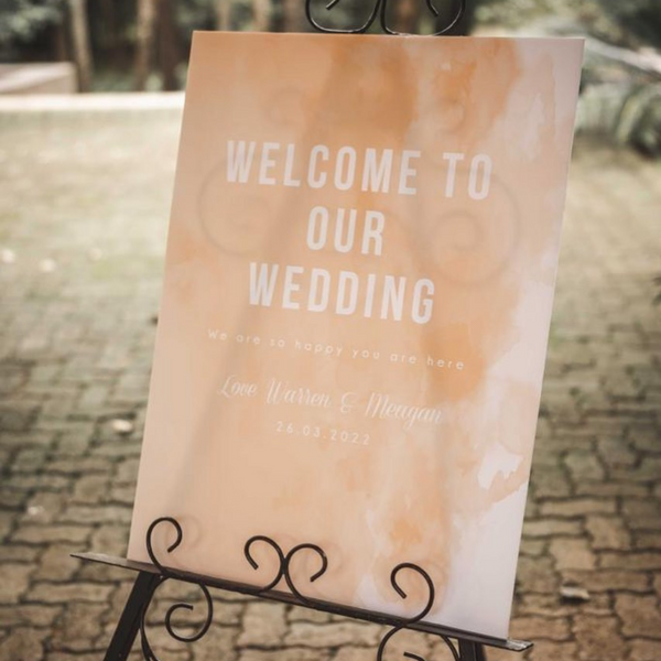 Wedding Welcome Sign - Watercolour
