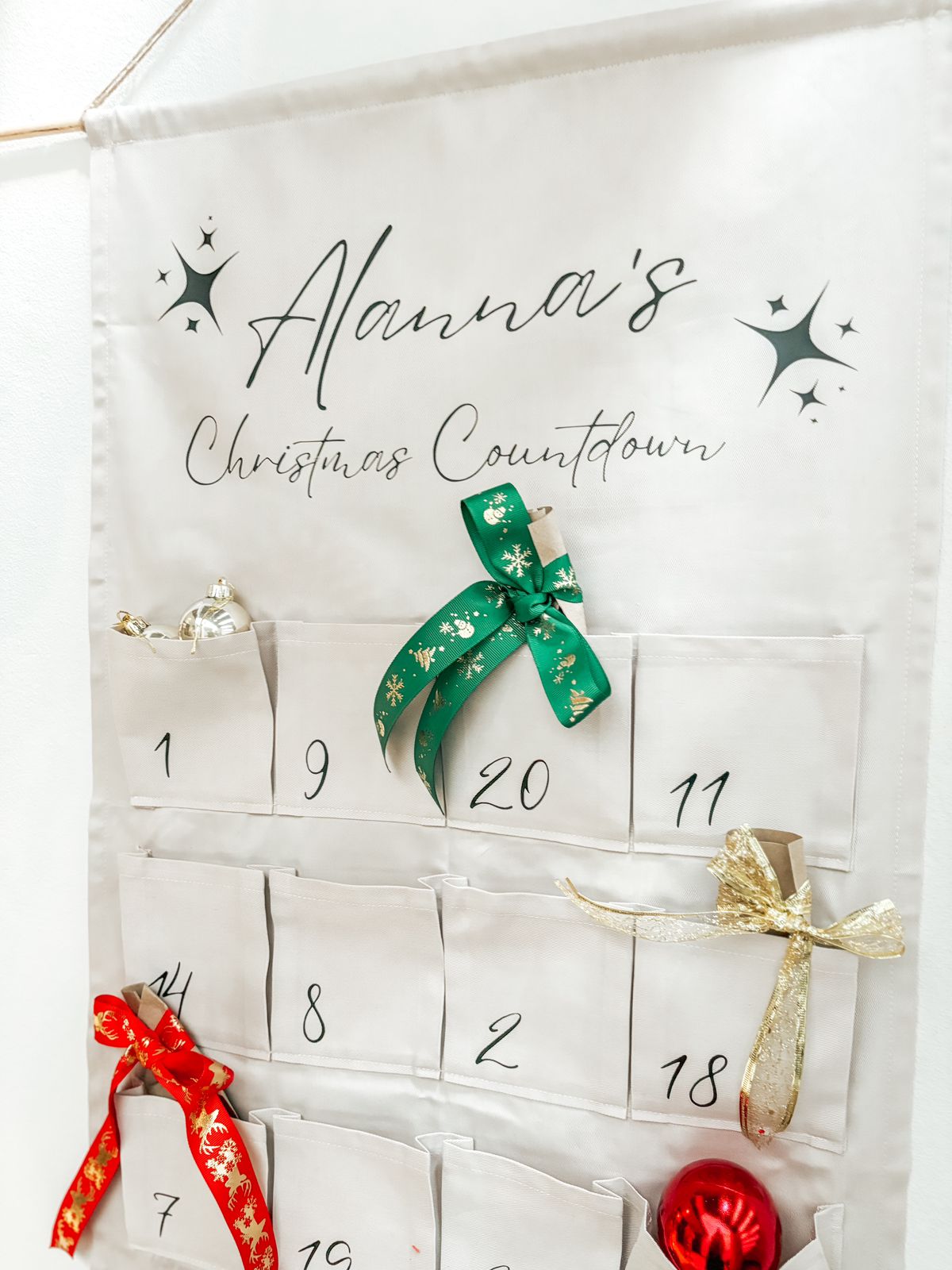 Personalised Fabric Advent Calendar