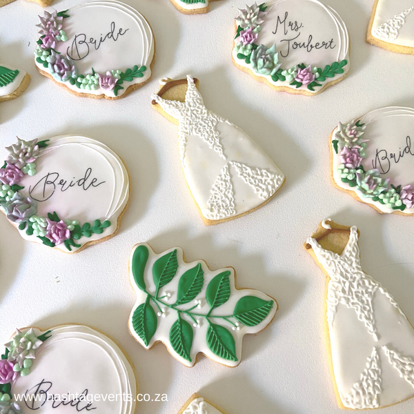 Handcrafted Sugar Cookies (Pack of 10) - Bridal Shower