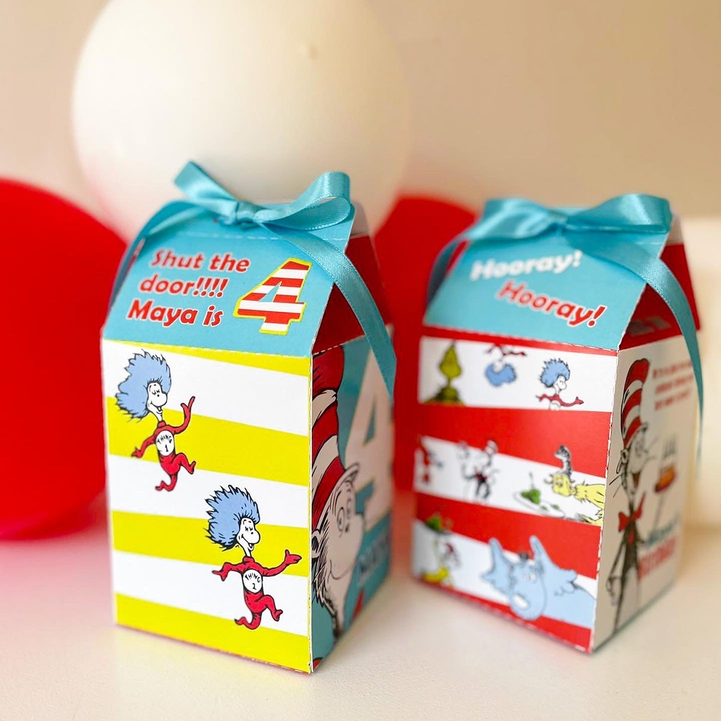 Cat in the Hat Milk Box Party Pack
