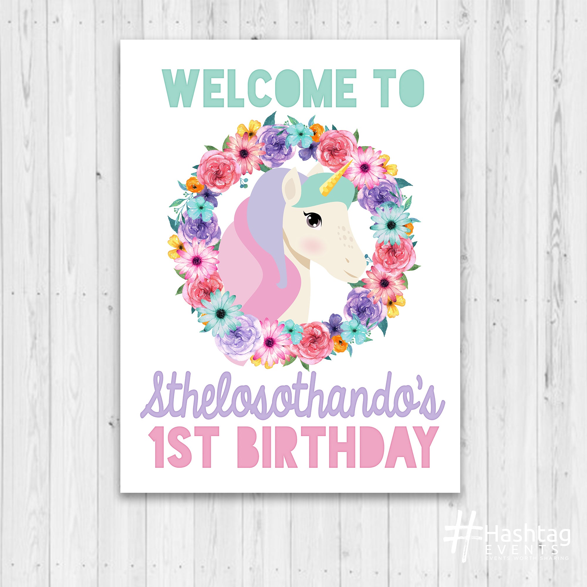 Welcome Sign Kids Party - Custom to any theme