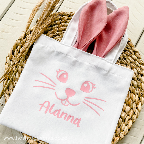 Personalised Easter Carrier Bag - Pink